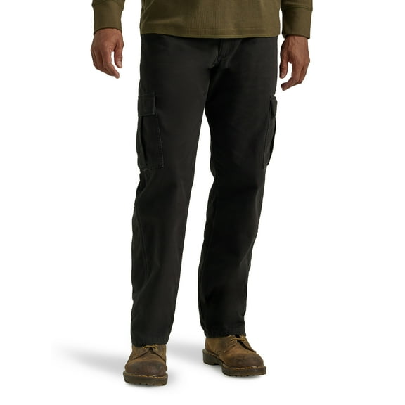 Wrangler Men's and Big Men's Relaxed Fit Fleece Lined Cargo Pant