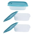 thumbnail image 4 of Food Container, Blue Portable Lunch Box 3pcs PP Plastic  For -20 Degrees Celsius ~100 Degrees Celsius  For Kitchen, 4 of 8