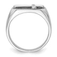 thumbnail image 5 of Auriga Fine Jewelry 925 Sterling Silver Rhodium-plated Polished Cross Ring for Women Size- 7, 5 of 6