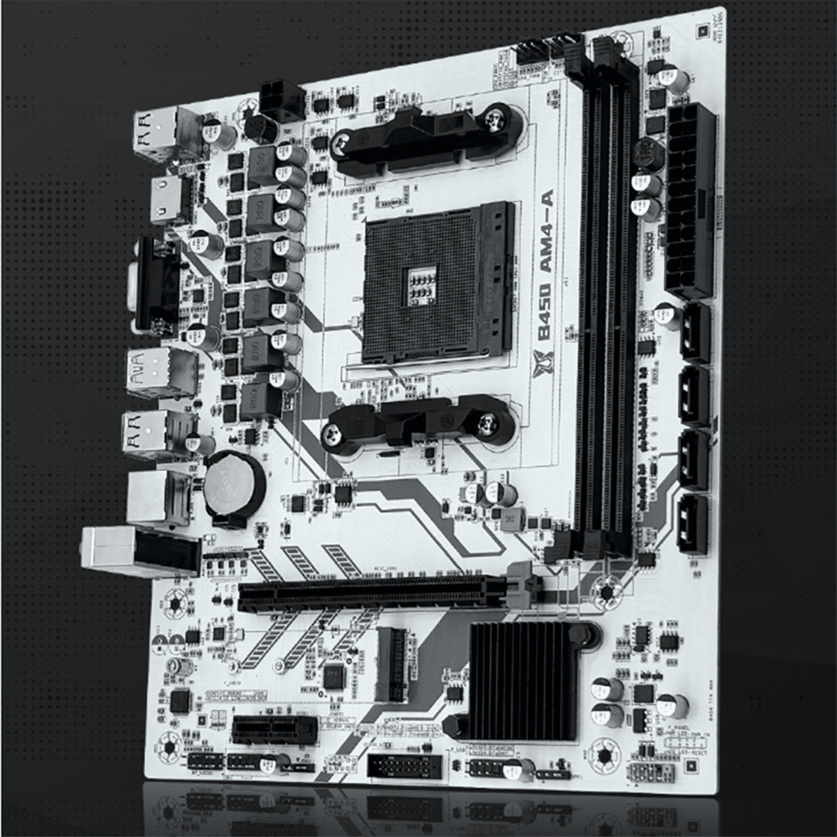B450 Motherboard for  Processor Dual-Channel DDR4 Memory AM4 Mainboard M.2 NVME (Supports Ryzen 5500 5600 5600G CPU)