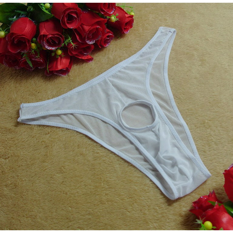 Umitayfascinating Underwear Men Passion T-back Hole Underpant