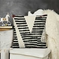 thumbnail image 2 of SHANXI Valentines Day Red Check Black Throw Pillows Black White Pillowcases Wedding Valentines Decorations 12x12in, 2 of 5