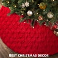 thumbnail image 6 of Ayieyill Christmas Tree Skirt 49", Tree Skirts for Artificial Trees, Christmas Decoration Tree Skirts (Red), 6 of 7