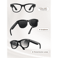 thumbnail image 3 of AI Smart Glasses 1200P Video, 30MP Photo, Hands-Free Recording, Voice Assistant, Real-Time Translation, Music, 3 of 23