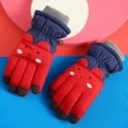 thumbnail image 4 of Kids Winter Snow Mittens Waterproof Warm Ski Gloves Unisex Gloves for Cold Weather Children, 3-5 Years Old, 4 of 8