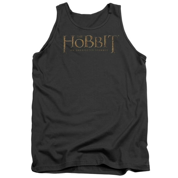 The Hobbit Distressed Logo Adult Tank Top Charcoal