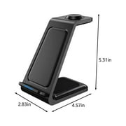 Wireless Charging Station 3 In 1 Charging Station For Multiple Devices 15W Wireless Charger Stand IOS/Android