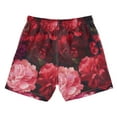 thumbnail image 2 of Pink and Red Roses Boys Swim Trunks Quick Dry Boy Swim Shorts for 3-14 Years, 2 of 8