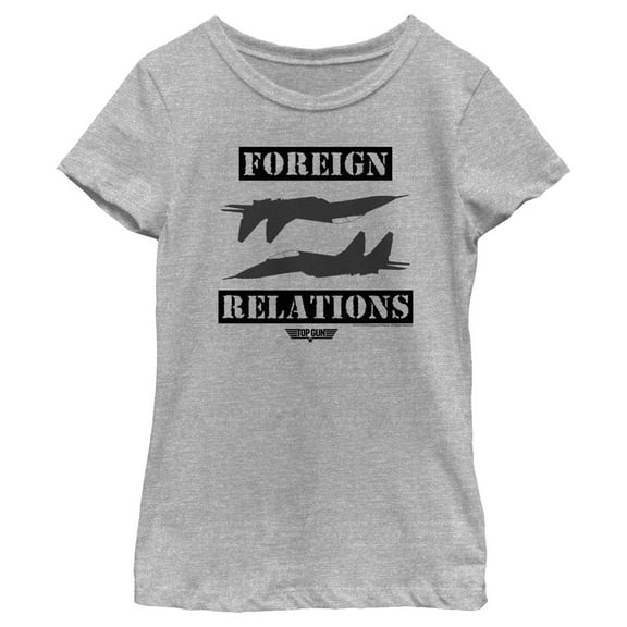 Girl's Top Gun Keeping up Foreign Relations Graphic T-Shirt