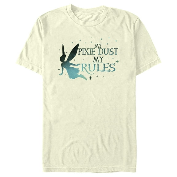 Men's Peter Pan & Wendy Tinker Bell My Pixie Dust My Rules Graphic Tee Beige Medium