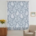 thumbnail image 2 of Blue Paisley Sheer Curtains 84 Inches Long, Ethnic Vintage Floral Botanical Abstract Light Filering Curtains, Breathable Simi Curtain Privacy Drapes for Living Room Bedroom Window Treatment, 2 of 9