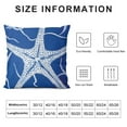 thumbnail image 6 of Nawypu Nautical Coastal Throw Pillow Covers - Ocean Themed - Beach, Coral, Starfish, Seashell - Couch Pillow Covers - Outdoor, Sofa Cushion Cover - Modern Decor for Bed, Living Room - Blue, 6 of 6