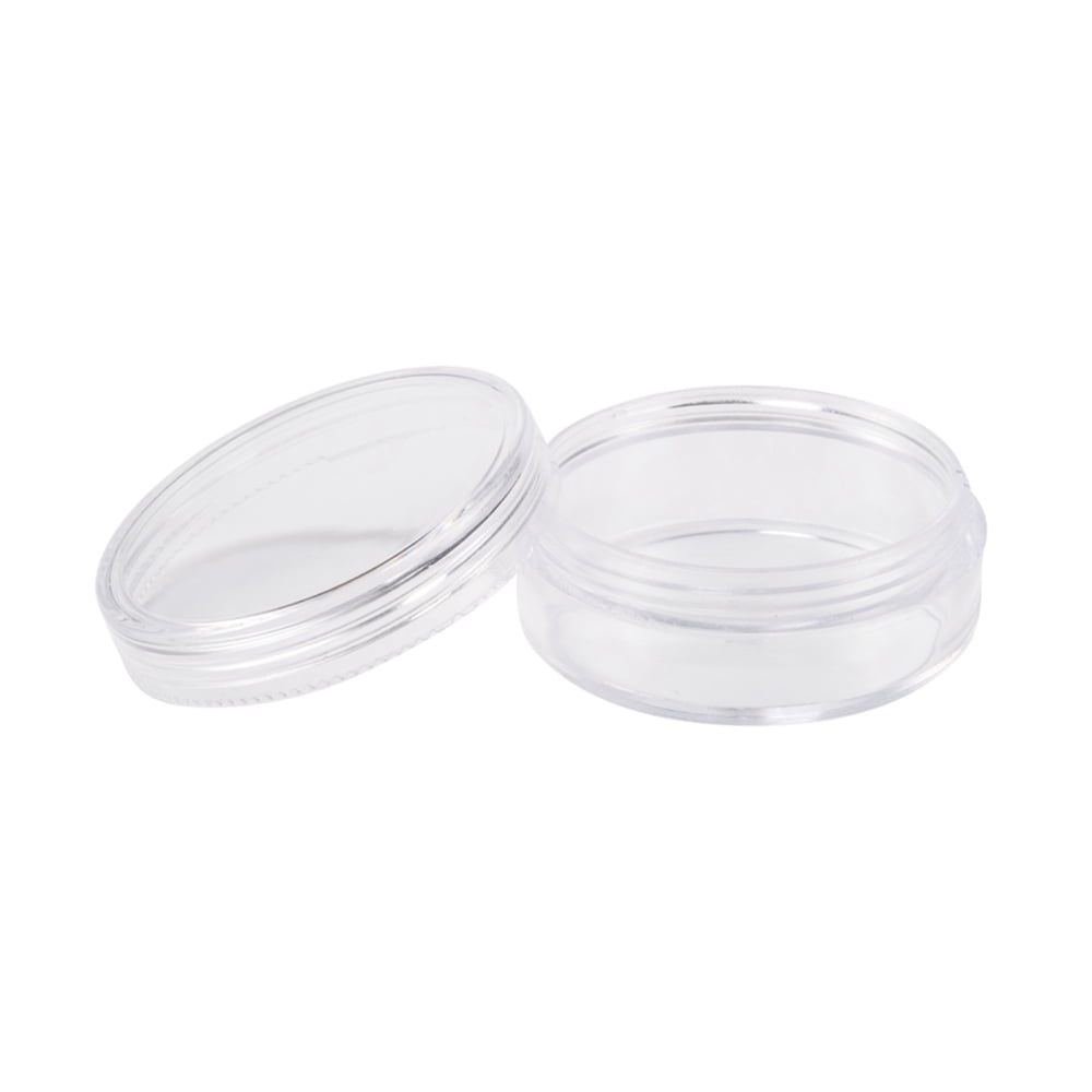 Plastic Bead Containers Seed Beads Containers Round about 5cm in diameter 2.1cm high Capacity: 10ml(0.34 fl. oz)
