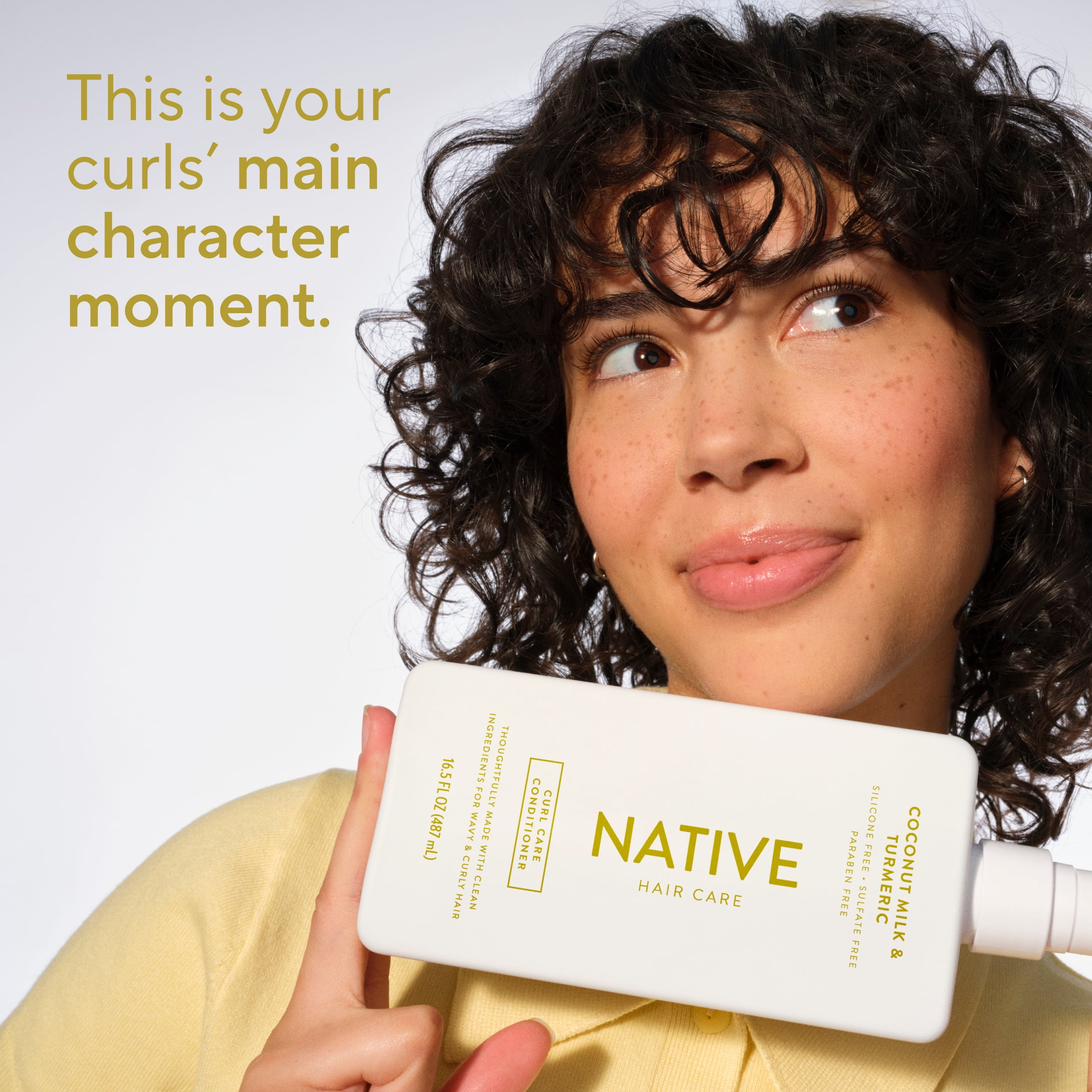 (6 pack) Native Curl Care Conditioner Coconut Milk and Turmeric 16.5 fl oz