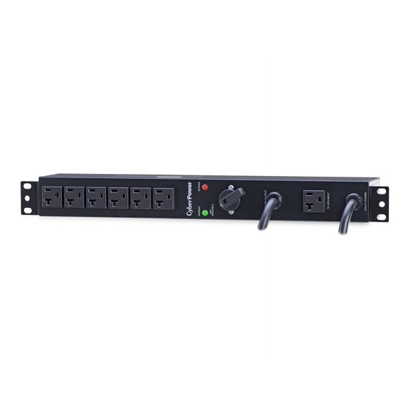 CyberPower Maintenance Bypass PDU MBP20A6 - Unité de distribution d'Énergie (Montable en Rack) - Entrée: NEMA 5-20 - Connecteurs de Sortie: 6 (NEMA 5-20) - 1U - 19"