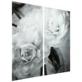 thumbnail image 3 of Empire Art Direct Dark Ranunculus I AB Frameless Free Floating Tempered Glass Panel Graphic Wall Art Set of 2, 72" x 36" x 0.2" each, Ready to Hang, 3 of 6