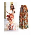 thumbnail image 3 of High waist boho print HIRIGIN Long Skirt Women maxi skirt floral print beach skirt Female chic vintage 2020 summer skirt, 3 of 4