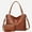 Brown A, variant on Vintage PU Leather Tote Handbag for Women, 2-in-1 Top Handle Satchel Crossbody Shoulder Bag, Casual Daily Work Travel Purse