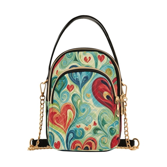 DIXRUYEE Cross Body Fashion Shoulder Waist Purse Bags Whimsical Affection Pocket Handbags