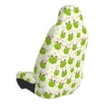 thumbnail image 2 of Wukai Green Frog Full Set Car Seat Covers with Soft Padding Universal Auto Front Seats Protector and Cushion Mat, 2 of 5