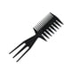 thumbnail image 4 of Peines peinados hacia atrás 3 en 1 Forma de hueso de cola de pescado Extensiones de cabello Desenredar Peine para colorear Peine para peluqueros de salón Mohawk Undercut Bowl Cut Quiff, 4 of 5