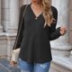 thumbnail image 1 of ICHUANYI Clearance Women's And Winter Fashion Solid Knitted Button Tops T-shirt ICHUANYI "ICHUANYI", 1 of 8