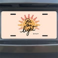 thumbnail image 7 of License Plate, Sun inspired "Be the Light" Decorative Front,Personalized Stainless Steel License Plate Cover For Men Women,12.2" X 6.2", 7 of 7
