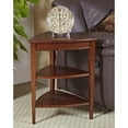 thumbnail image 3 of Leick Furniture Shield Tier Wood Corner Table in Bronze, 3 of 7