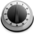 thumbnail image 1 of 1pcs，Kitchen Timer for Cooking, Chef Kitchen Timer, 100% Mechanical Desk Timer with Loud Alarm, No Batteries Required, Magnetic Backing, Countdown Reminder.,Black, 1 of 13