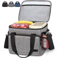 thumbnail image 1 of Insulated Lunch Bag for Men /Women Leakproof Lunch Box Freezable Lunch Organizer Reusable,Grey 30L, 1 of 6