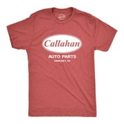 Mens Callahan Auto T shirt Funny Shirts Cool Humor Graphic Saying Sarcasm Tee (Heather Red) - L Graphic Tees