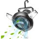 thumbnail image 1 of alimentado por batería recargable con gancho para colgar, ventilador de escritorio USB personal de 4 velocidades con 4 modos de luz para tienda de campaña, pesca, oficina, picnic, viajes, aventura ShuxiuWang 1327537003649, 1 of 5