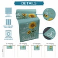 thumbnail image 6 of Turquoise Sunshine Sunflower Table Runner 72 Inches Long Farmhouse Dress Scarves, Pastoral Bees Farmhouse Floral Dining Tablerunner for Coffee Table/Kitchen Island/Party Décor, 13" x 72", 6 of 8