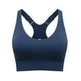 thumbnail image 1 of Brasier Tela de Mantequilla Sujetador Deportivo de Talla Grande para Mujer, con Tirantes Ajustables En La Parte Delantera, sin Aros, para Entrenamiento, Yoga, Running y Atletismo. Extra Grande, 1 of 2
