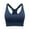 Navy, variant on Adjustable Sports Bras for Women: High Support Padded Racerback Sport for Large Bust Workout Running Gym Tank Top,White,M