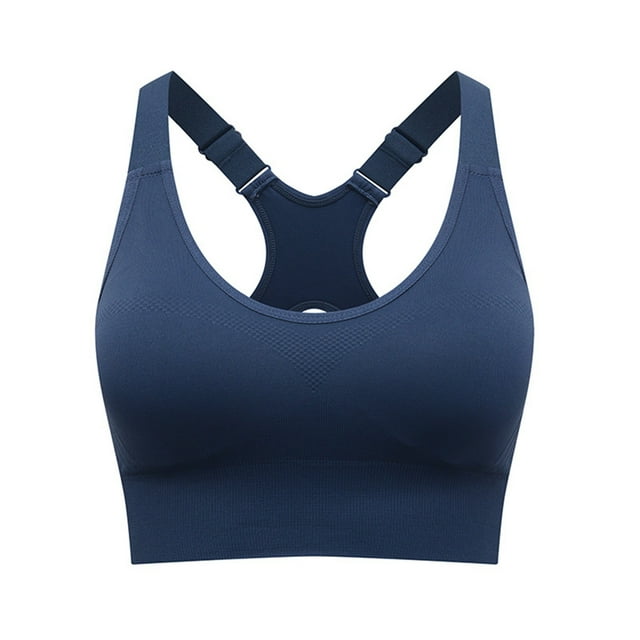 Brasieres de Mujer Sujetador Deportivo de Talla Grande para Mujer, con Tirantes Ajustables En La Parte Delantera, sin Aros, para Entrenamiento, Yoga, Running y Atletismo. Grande