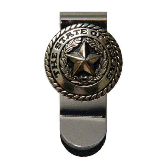 Custom Texas Silver Seal Money Clip