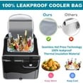 Large Trunk Organizer with Insulated Leakproof Cooler, Collapsible