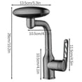 thumbnail image 5 of Home Washbasin Waterfall 4 Mode Faucet 360 Rotation Hot Cold Water Sink Mixer Wash Modern Minimalist Bathroom, 5 of 5