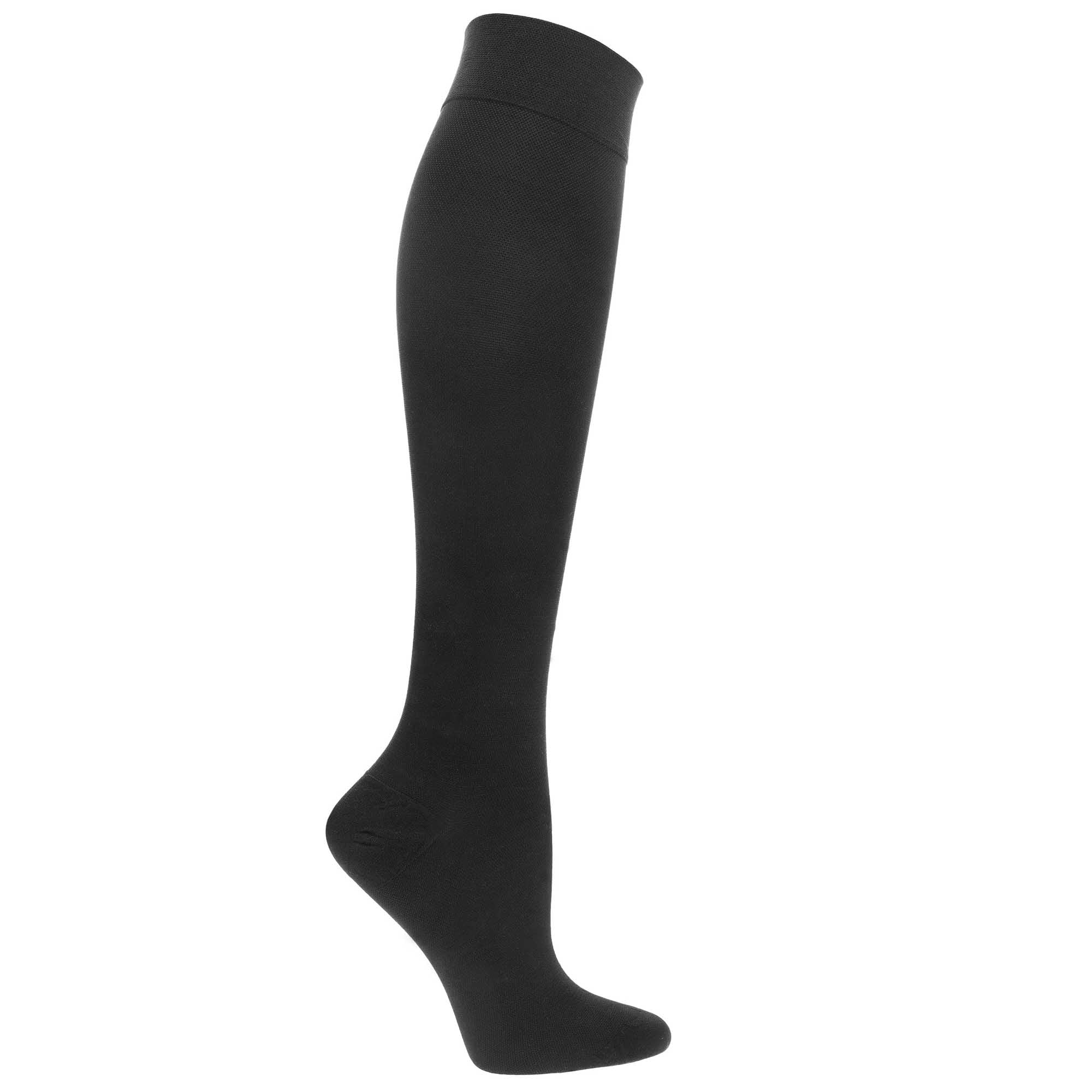 Sugar Free Sox Womens Knee High Compression Socks 1520 mmHg (911, Black)