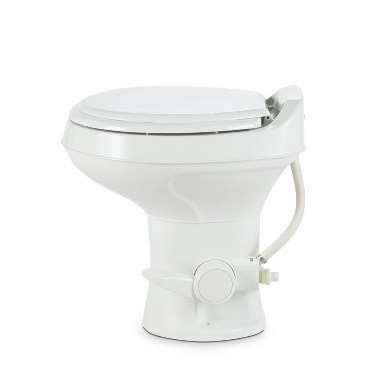 Dometic 302300071 300 Series Standard Height Heavy Duty Plastic RV Toilet,  White