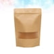 thumbnail image 2 of FELTECHELECTR 50 bolsas de papel kraft con ventana para alimentos, bolsas de regalo con cierre autoadhesivo para frutos secos, té y otras frutas (18 x 26 cm)., 2 of 6