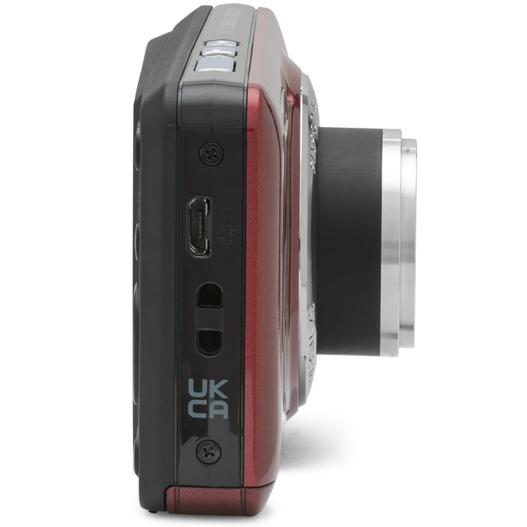 Kodak PIXPRO FZ55 Compact Digital Camera, Red Bundle with Lexar