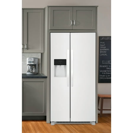 Frigidaire - 25.6 Cu. Ft. Side-by-Side Refrigerator - White