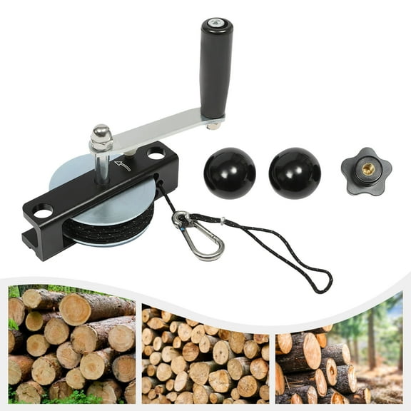Manual Chainsaw Mill Winch Kit with Adjustable Handle for Efficient Wood Cutting