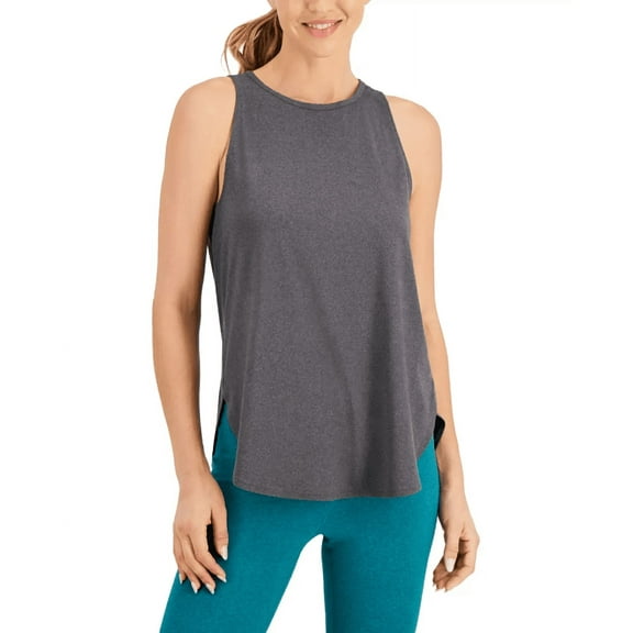 ID Ideology Womens Essentials Sweat Set Tank Top Deep Charcoal XS