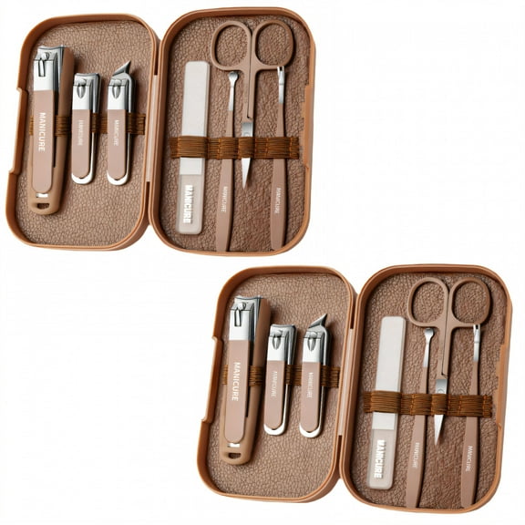 FACEGA 2Pcs Mens Nail Grooming Kit,Thicken Nail Cutter,Fast Fingernail Clipper,Color Mixing1