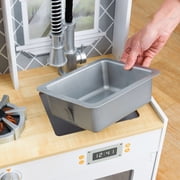 KidKraft Lets Cook Wooden Play Kitchen with Lights & Sounds and Pull-Down Faucet