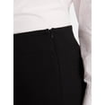 thumbnail image 4 of Time and Tru Women's Slim Straight Ponte Knit Dress Pants, 27” Inseam, Sizes XS-XXL, 4 of 5
