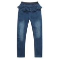 thumbnail image 1 of Richie House Girls' Denim Pants with Ruffles at Waist RH1563, 1 of 2